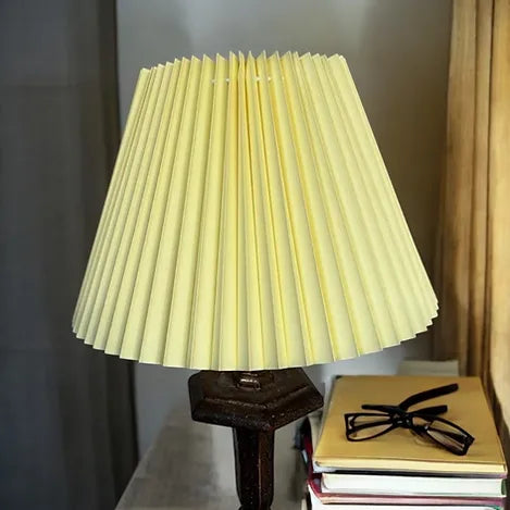 Pale Yellow Accordian Shade