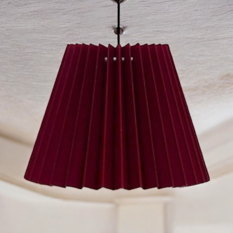 Burgundy Accordion Shade image 1